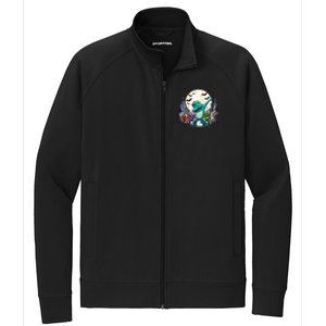 Dabbing Monsters Dance Halloween Gift Stretch Full-Zip Cadet Jacket