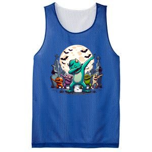 Dabbing Monsters Dance Halloween Gift Mesh Reversible Basketball Jersey Tank