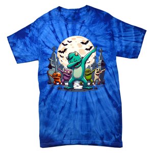 Dabbing Monsters Dance Halloween Gift Tie-Dye T-Shirt