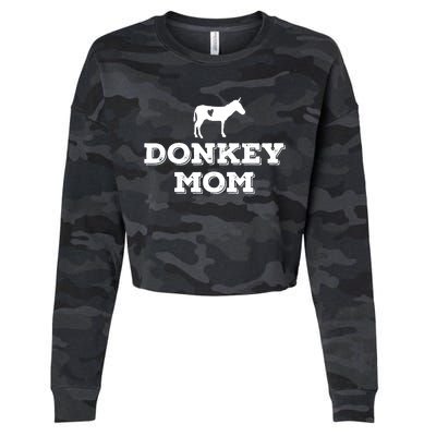 Donkey Mom Donkey Gifts For Donkey Lovers Donkey Outfit Cropped Pullover Crew