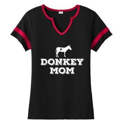 Donkey Mom Donkey Gifts For Donkey Lovers Donkey Outfit Ladies Halftime Notch Neck Tee