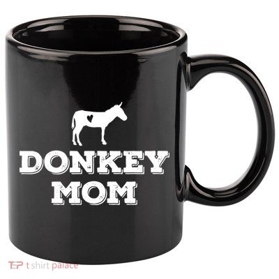 Donkey Mom Donkey Gifts For Donkey Lovers Donkey Outfit 11oz C Handle Ceramic Mug