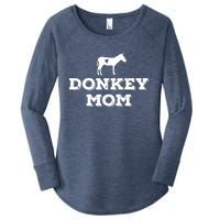 Donkey Mom Donkey Gifts For Donkey Lovers Donkey Outfit Women's Perfect Tri Tunic Long Sleeve Shirt