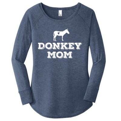 Donkey Mom Donkey Gifts For Donkey Lovers Donkey Outfit Women's Perfect Tri Tunic Long Sleeve Shirt