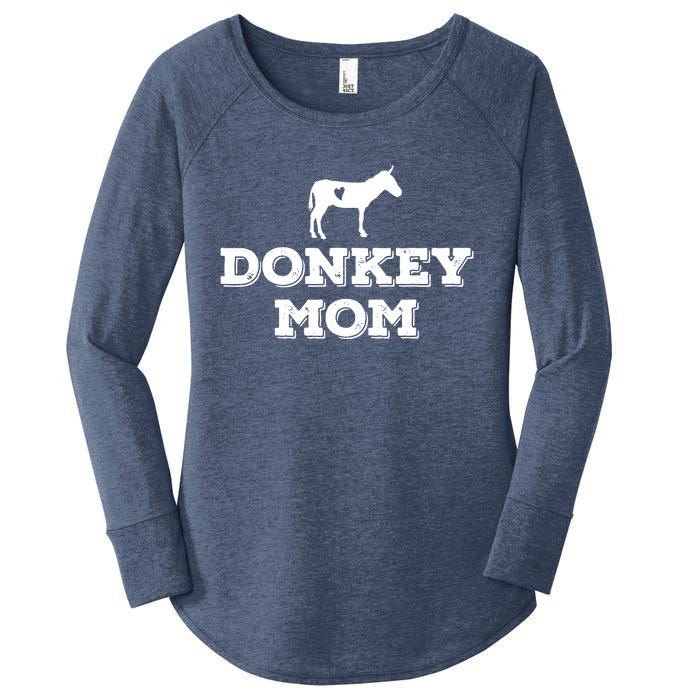 Donkey Mom Donkey Gifts For Donkey Lovers Donkey Outfit Women's Perfect Tri Tunic Long Sleeve Shirt