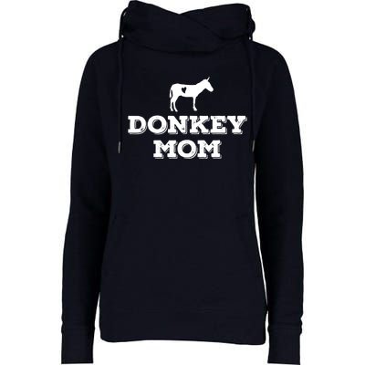 Donkey Mom Donkey Gifts For Donkey Lovers Donkey Outfit Womens Funnel Neck Pullover Hood