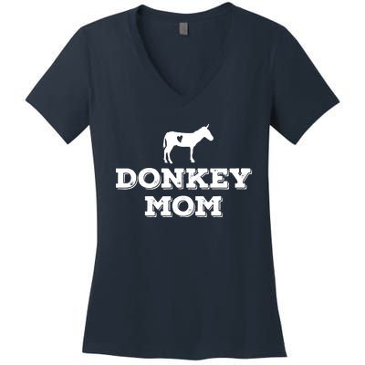 Donkey Mom Donkey Gifts For Donkey Lovers Donkey Outfit Women's V-Neck T-Shirt