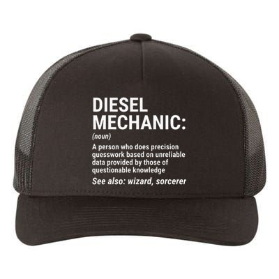 Diesel Mechanic Definition Funny Mechanic Tee Gift Yupoong Adult 5-Panel Trucker Hat