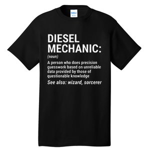 Diesel Mechanic Definition Funny Mechanic Tee Gift Tall T-Shirt