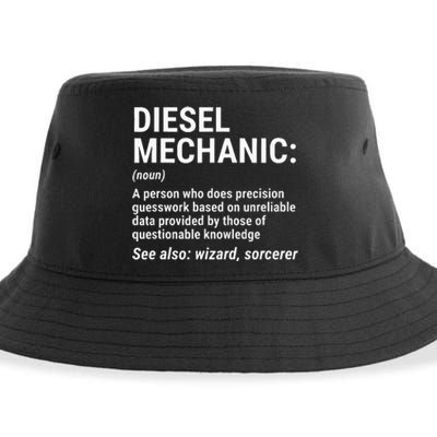 Diesel Mechanic Definition Funny Mechanic Tee Gift Sustainable Bucket Hat