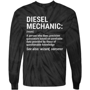 Diesel Mechanic Definition Funny Mechanic Tee Gift Tie-Dye Long Sleeve Shirt