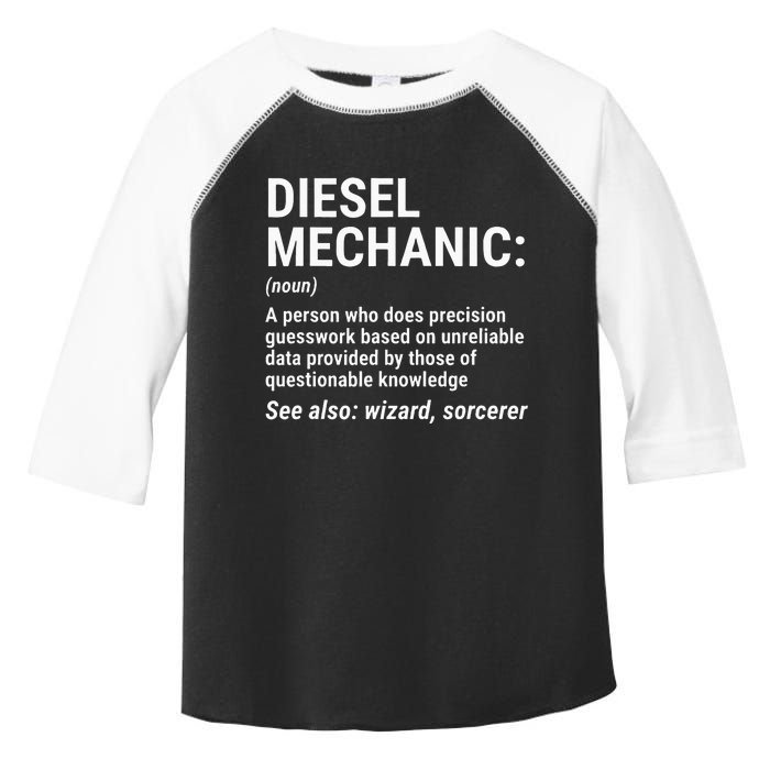 Diesel Mechanic Definition Funny Mechanic Tee Gift Toddler Fine Jersey T-Shirt