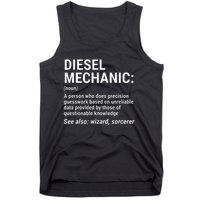 Diesel Mechanic Definition Funny Mechanic Tee Gift Tank Top