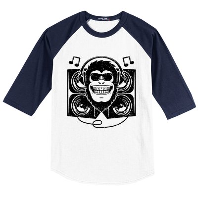 Dj Monkey Baseball Sleeve Shirt