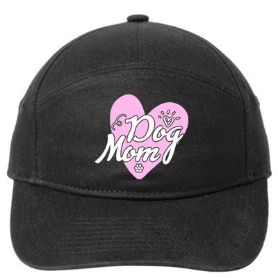 Dog Mom 7-Panel Snapback Hat