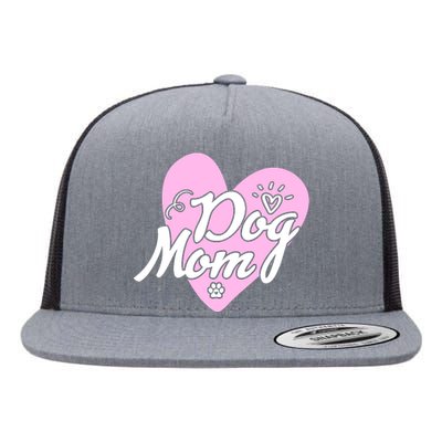 Dog Mom Flat Bill Trucker Hat