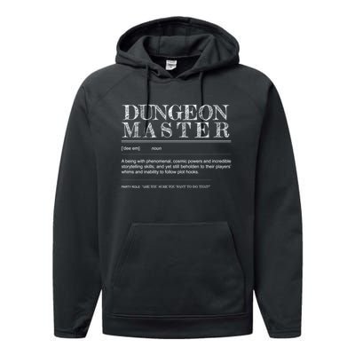 Dungeon Master Definition Performance Fleece Hoodie