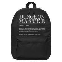 Dungeon Master Definition 16 in Basic Backpack