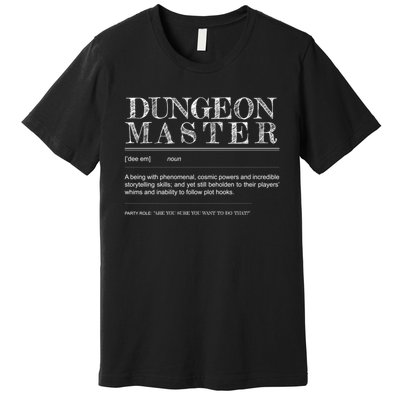 Dungeon Master Definition Premium T-Shirt