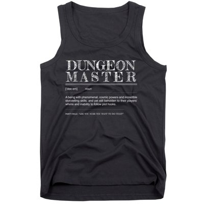 Dungeon Master Definition Tank Top