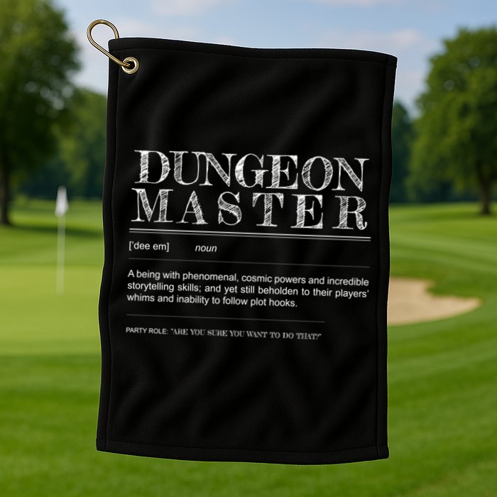 Dungeon Master Definition Golf Towel