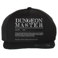 Dungeon Master Definition Wool Snapback Cap