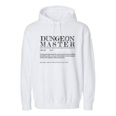 Dungeon Master Definition Garment-Dyed Fleece Hoodie