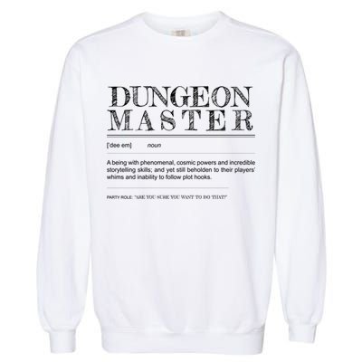 Dungeon Master Definition Garment-Dyed Sweatshirt