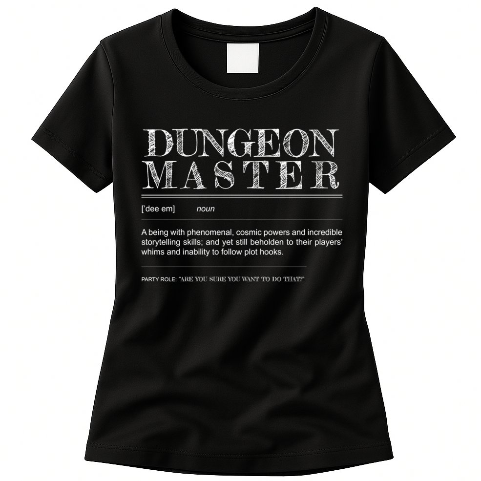 Dungeon Master Definition Womens T-Shirt