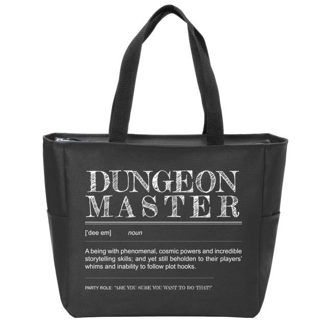 Dungeon Master Definition Zip Tote Bag