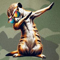 Dabbing Meerkat Dancing Dab Surikate Legacy Tie Dye Trucker Hat