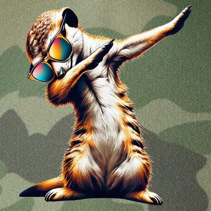 Dabbing Meerkat Dancing Dab Surikate Legacy Tie Dye Trucker Hat
