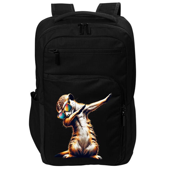 Dabbing Meerkat Dancing Dab Surikate Impact Tech Backpack