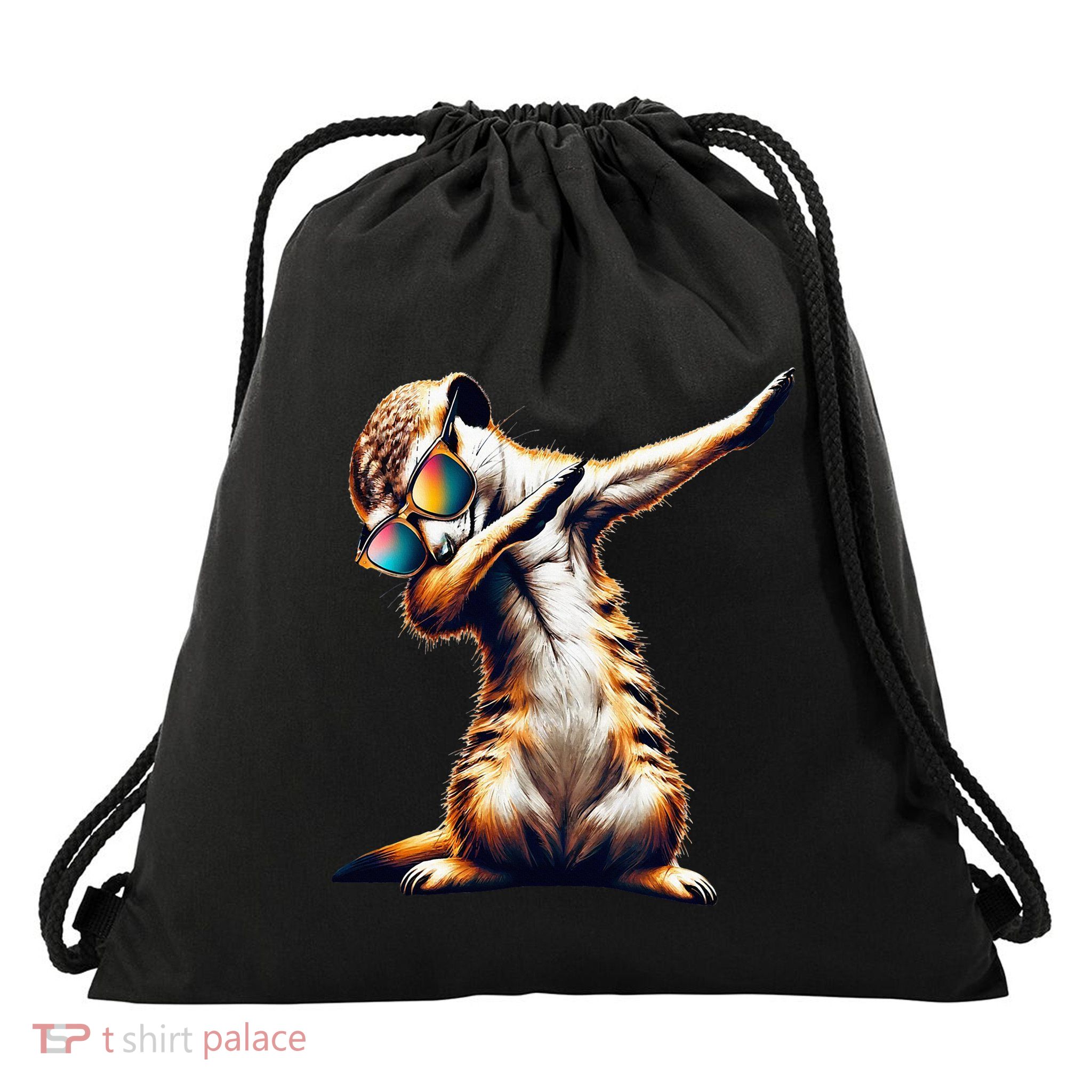 Dabbing Meerkat Dancing Dab Surikate Drawstring Bag