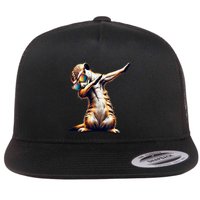 Dabbing Meerkat Dancing Dab Surikate Flat Bill Trucker Hat