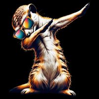 Dabbing Meerkat Dancing Dab Surikate Cooling Performance Long Sleeve Crew