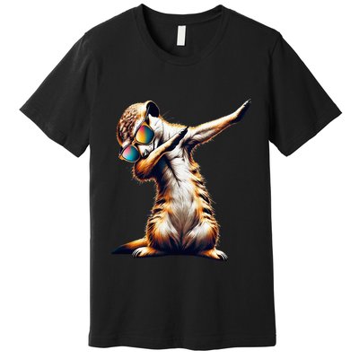 Dabbing Meerkat Dancing Dab Surikate Premium T-Shirt
