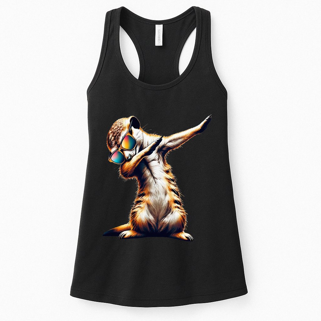 Dabbing Meerkat Dancing Dab Surikate Womens Tank Top