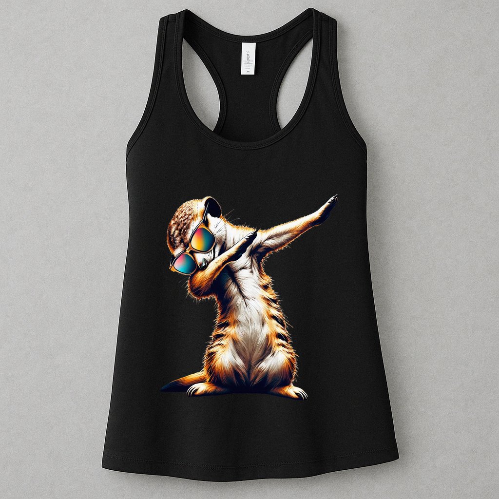 Dabbing Meerkat Dancing Dab Surikate Womens Tank Top
