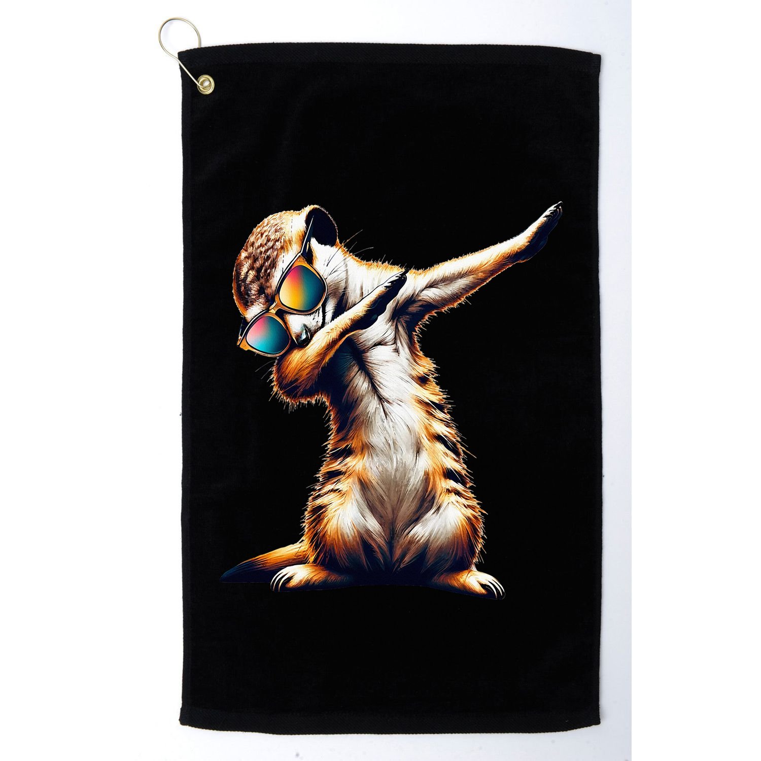 Dabbing Meerkat Dancing Dab Surikate Golf Towel