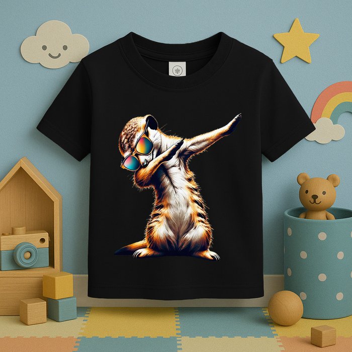 Dabbing Meerkat Dancing Dab Surikate Toddler T-Shirt