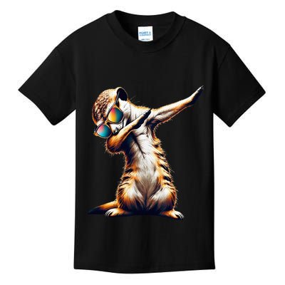 Dabbing Meerkat Dancing Dab Surikate Kids T-Shirt