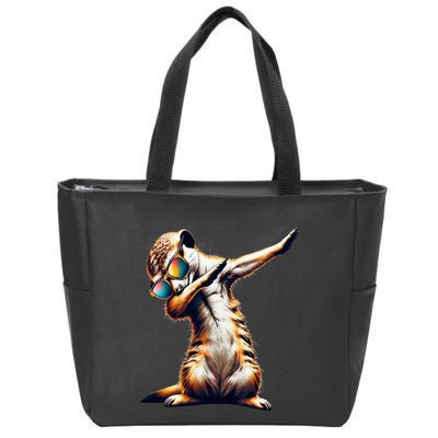 Dabbing Meerkat Dancing Dab Surikate Zip Tote Bag