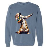 Dabbing Meerkat Dancing Dab Surikate Garment-Dyed Sweatshirt