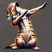 Dabbing Meerkat Dancing Dab Surikate Cotton Canvas Backpack