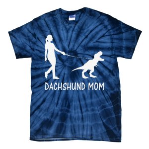 Dachshund Mom Doxie Mama Dog Dinosaur Funny Mothers Day Tie-Dye T-Shirt