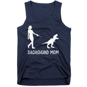 Dachshund Mom Doxie Mama Dog Dinosaur Funny Mothers Day Tank Top