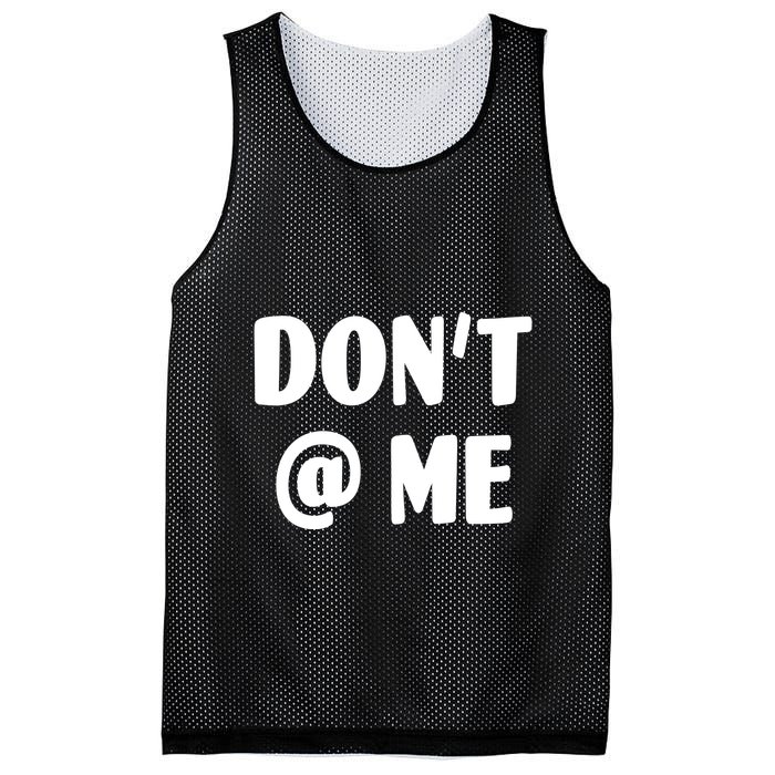 Don't @ Me Mesh Reversible Basketball Jersey Tank