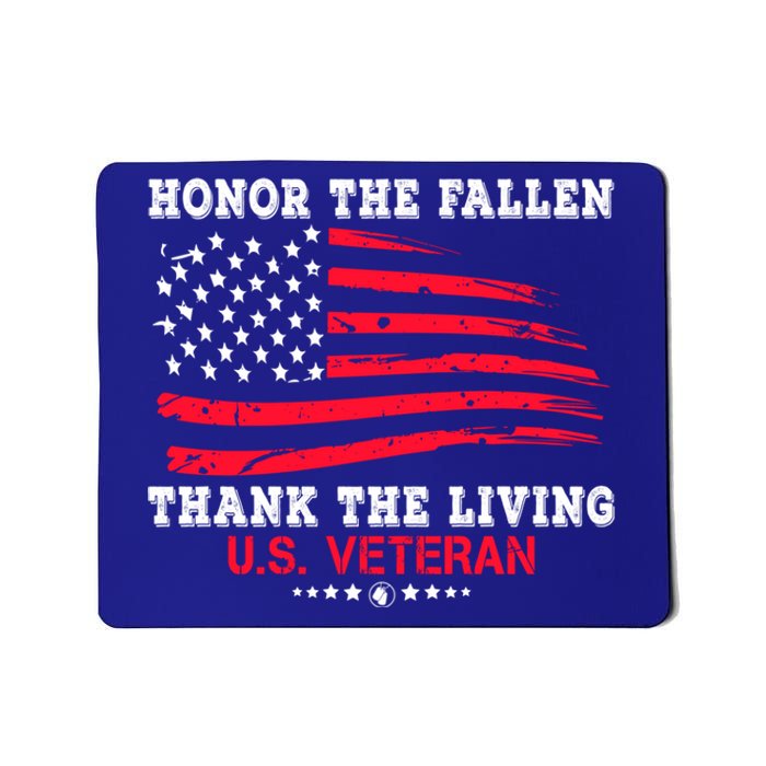 Distressed Memorial Day Honor The Fallen Thank The Living Cute Gift Mousepad