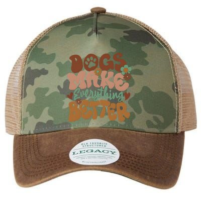 Dogs Make Everything Better Dog Mom Legacy Tie Dye Trucker Hat